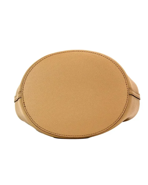 Lola Small Leather Shoulder Bag Sand