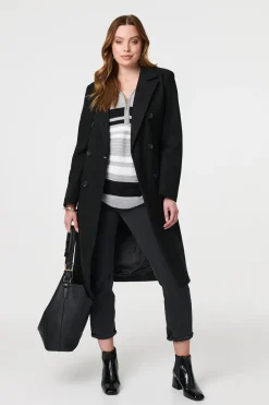 Longline Tailored Button Front Coat