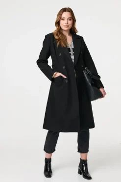 Longline Tailored Button Front Coat