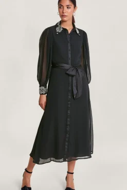 Lorenna Embellished Shirt Dress