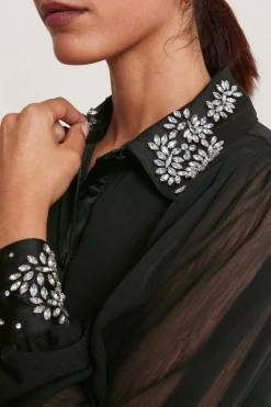 Lorenna Embellished Shirt Dress