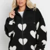 Love Heart Fleece Jacket