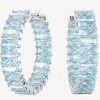 Matrix Blue Hoop Earrings 5659037