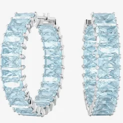 Matrix Blue Hoop Earrings 5659037