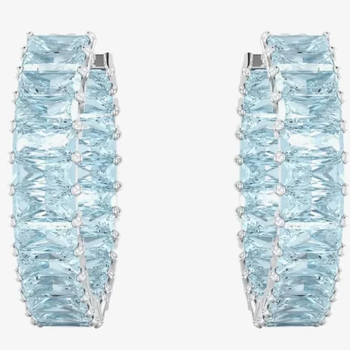 Matrix Blue Hoop Earrings 5659037