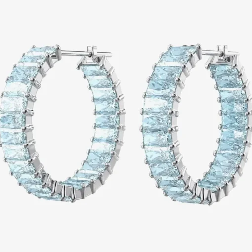 Matrix Blue Hoop Earrings 5659037
