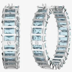 Matrix Blue Hoop Earrings 5659037