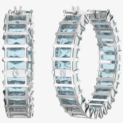 Matrix Blue Hoop Earrings 5659037