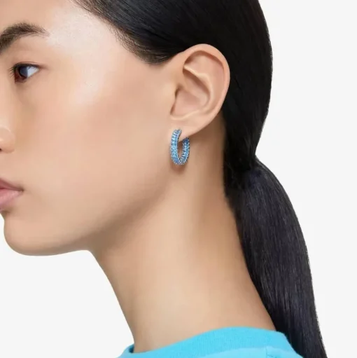 Matrix Blue Hoop Earrings 5659037