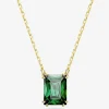Matrix Green Mixed Cuts Gold Tone Plated Necklace 5677141