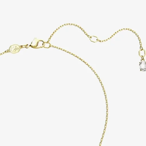 Matrix Green Mixed Cuts Gold Tone Plated Necklace 5677141