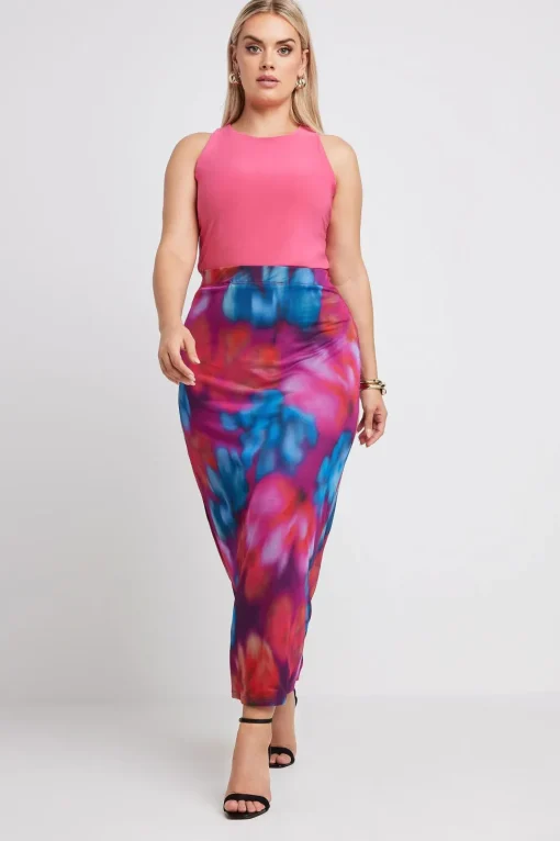 Mesh Maxi Skirt