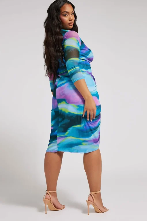 Mesh Midi Dress