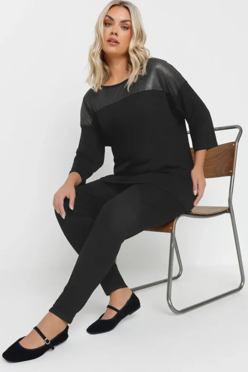 Mesh Panel Sequin Top