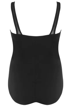 Mesh Panel Swimming Costume