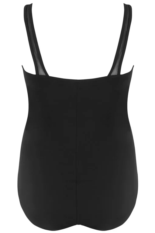 Mesh Panel Swimming Costume