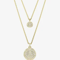 Meteora Gold Tone Plated Layered Pendant Necklace 5683442