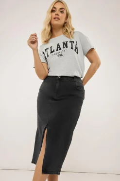 Midi Denim Skirt