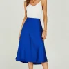 Midi Skirt In Royal Blue