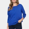 Mila Round Neck 3/4 Sleeve Cardigan-