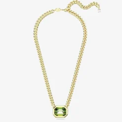Millenia Green Gold Plated Necklace 5671583