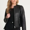 Minimal Leather Jacket