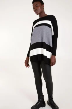Multi Stripe Colour Block Jumper