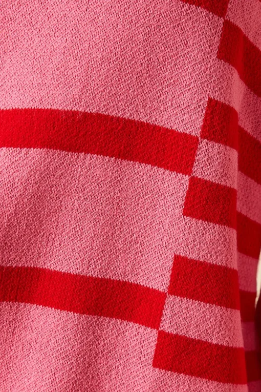 Multi Stripe Crew Neck Jumper