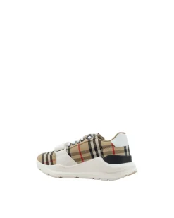 New Regis Sneakers with Velcro Strap and Iconic Check Pattern