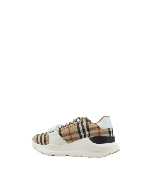 New Regis Sneakers with Velcro Strap and Iconic Check Pattern