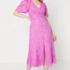 Occasion Button Jaquard Midi Dress