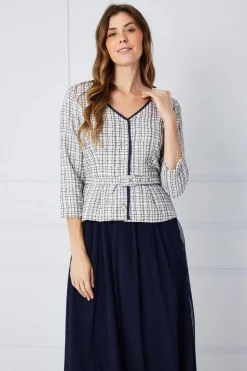 Occasion Premium Boucle Mesh Midi Dress