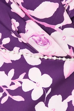 Occasion Tailored Floral Pearl Midi Dress