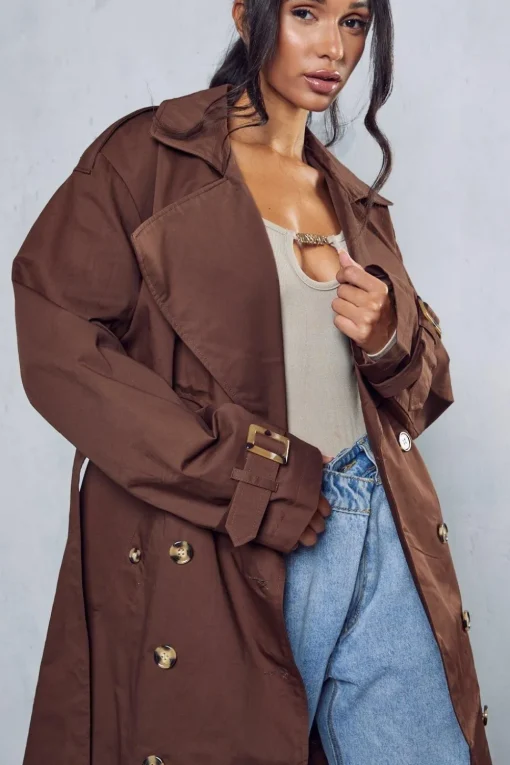 Oversized Belted Trench Coat