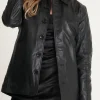 Oversized Leather Reefer