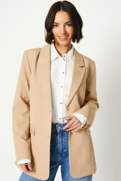 Oversized Pinstripe Blazer