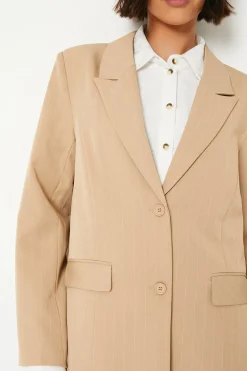 Oversized Pinstripe Blazer