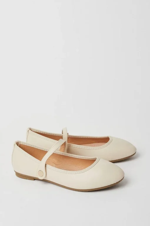 Paige Almond Toe Mary Jane Ballet Pumps