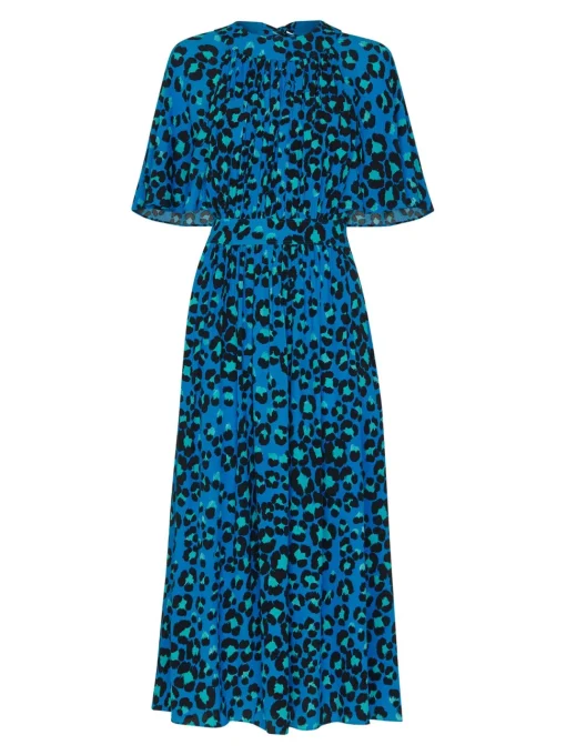 Painted Leopard Amelia Dress-Animal Print