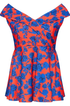 Peplum Tuxedo Peplum Top