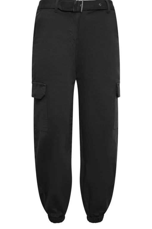 Petite Belted Cargo Jeans