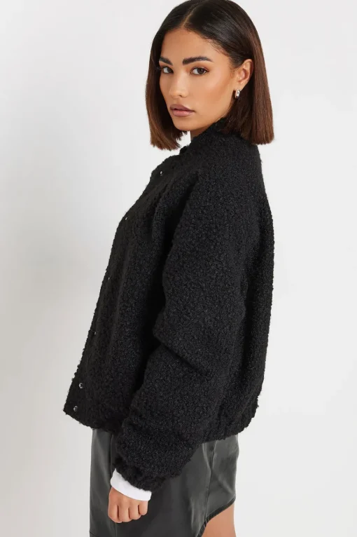 Petite Boucle Bomber Jacket