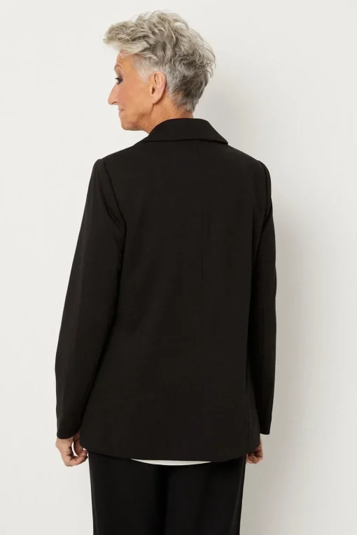 Petite Button Ponte Blazer