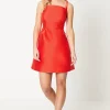 Petite Cami Twill Mini Dress With Pockets