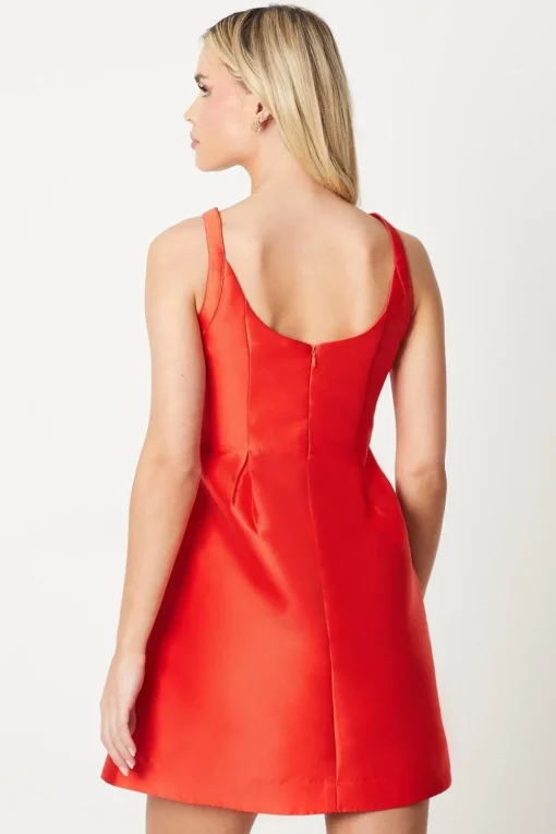 Petite Cami Twill Mini Dress With Pockets