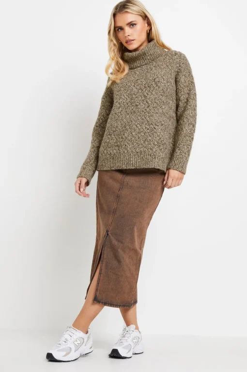 Petite Chunky Roll Neck Jumper