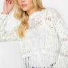 Petite Crochet Tassle Jumper
