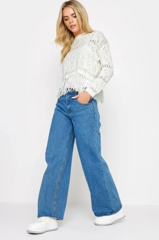Petite Crochet Tassle Jumper