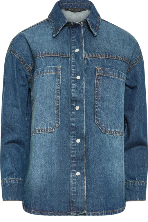 Petite Denim Shacket