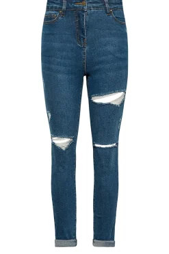 Petite Distressed Skinny Jeans
